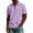 Light Purple&04#0810U, variant on Fabrcox Mens Polo Shirts Short Sleeve Quarter Zip Collared Shirt Men Regular Fit Solid Color Sports Casual Office Mens Golf Shirt with Pockets XXXL