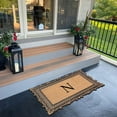 thumbnail image 6 of A1HC Natural Rubber & Coir 24x36 Monogrammed Doormat For Front Door, Anti-Shed Treated Durable Doormat for Outdoor Entrance, Heavy Duty, Low Profile, Easy to Clean, Long Lasting Front Porch Entry Rug, 6 of 7