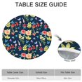 thumbnail image 6 of Pioneer Flower Floral Print Pattern Round Fitted Tablecloth with Elastic Edge,Dining Table Cover Waterproof,Outdoor Round Tablecloth for Camping,Dining,Indoor and Outdoor, 6 of 7
