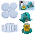 thumbnail image 1 of Dalazy Silicone Coaster Mold Epoxy Resin Casting Tool Mould for Party Ornament, 1 of 9