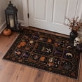 thumbnail image 6 of GENIMO 5'x7' Halloween Area Rug for Living Room, Washable Non Slip Soft Vintage Witch Indoor Rug for Bedroom Dining Room Home Office, Vintage Black, 6 of 6