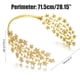 thumbnail image 5 of Seitruly Headpiece Headband Bridal Wedding Jewelry Pageant Rhinestone Tiaras Women Accessories Bling Banquet Luxury Cuidado del cabello Dorado, 5 of 6