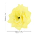 thumbnail image 2 of Eease 50pcs Artificial Faux Silk Stapelia Flower Heads Home Garden Party Decor (Yellow), 2 of 7