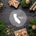 thumbnail image 2 of Koyal Wholesale US State Round Clear Acrylic Christmas Ornament, California Home, Long Distance Christmas Ornament Ideas, 2 of 5