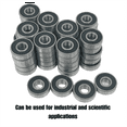 100 Pack 608 Bearings, 8x22x7mm Ball Bearing Grease Seal Assembly