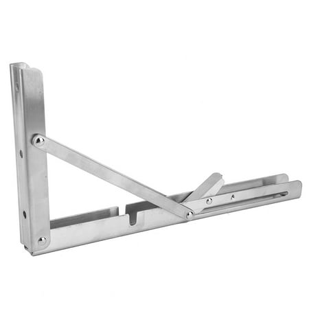 

Tebru 2X Shelf Support Bracket Wall Mounted Stainless Steel Folding Angle