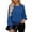 Blue, variant on New trends for her GaThRRgYP Plus Size Tunic Tops for Women,Casual Women's Fashion Solid Color Round-Neck Long Sleeve Top Sequins Blouse Pink S