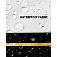 thumbnail image 5 of Pack of 2 Outdoor Pillow Covers, Geometric Modern Art Yellow Stripes White Black Waterproof Square Throw Pillowcase Cushion Decorative Pillow Covers for Couch Patio Tent, 18x18 in, 5 of 6