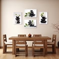 thumbnail image 5 of ZHONGYUTONG Zen Canvas Wall Art Black Stones with Magnolia Blossoms Picture Prints Nature Spiritual Painting Spa Artwork for Meditation Room Decor Framed (24.00" x 36.00"), 5 of 6