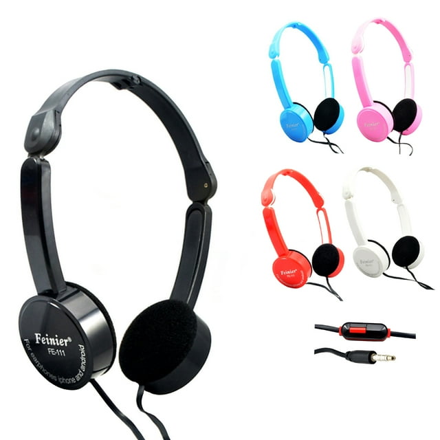 Foldable Stereo Headset Digital Noise Cancelling Headset Wire Control Children Gifts