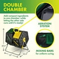 Miracle Gro Dual Chamber Compost Tumbler Outdoor Bin with EasyTurn