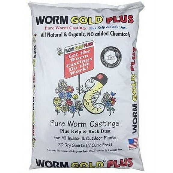 Worm Gold Plus Pure Worm Castings Fertilizer, 12.1 lb