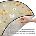 thumbnail image 3 of Coolnut Watercolor Pumpkin Birds Christmas Tree Mats Waterproof Tree Skirt, Autumn Fall Harvest Xmas Tree Stand Tray Mat Floor Protector Pad for Holiday Party Decoration, 28.3", 3 of 6