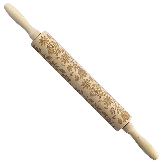 XWSHYW Rodillos Varios Patrones de Palo de Masa Tallados En Madera con Rodillo