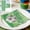 Napkins*12 #98, variant on Uutvery 10/12/25 Pcs Goal Theme Soccer Party Tableware, Disposable Paper Plates Cups Napkins Straws for Match Viewing Birthday