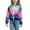 Pink, variant on Girls' Ombre Sequin Bomber Jacket with Pockets Lightweight Sparkle Long Sleeve Zipper Gradient Jackets for Kid Pink 8-9 Years