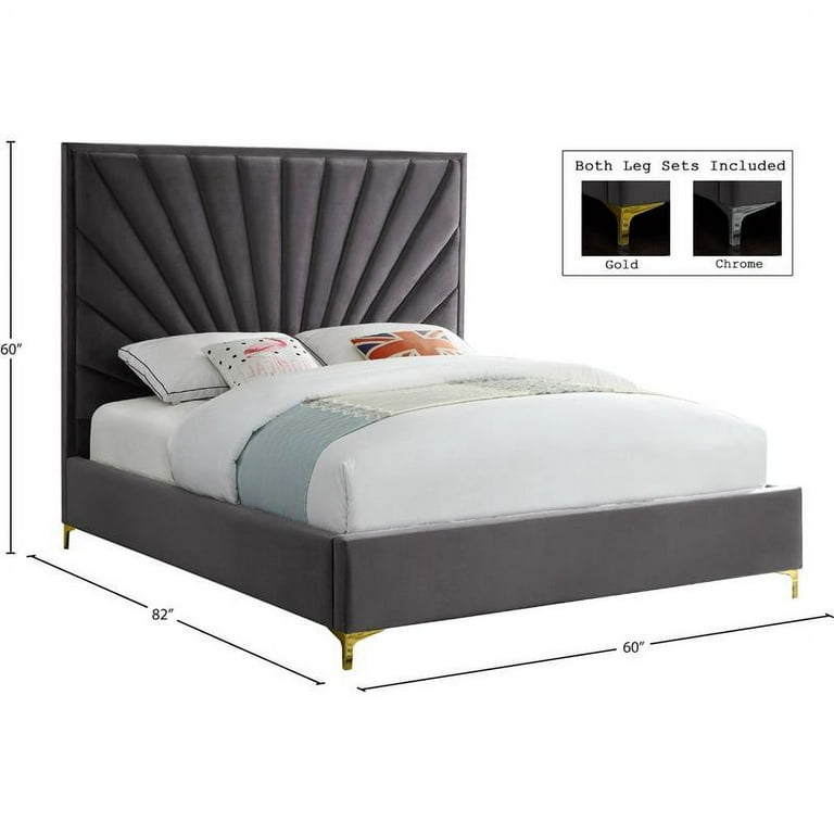 Meridian Furniture Eclipse Velvet Full Bed Meridian Furniture Eclipse Velvet Full Bed
