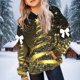 thumbnail image 4 of Sudadera con capucha para niños, moderna, informal, holgada, con estampado de manga larga, gorro con bolsillo de cuerda, sudadera de poliéster para niños., 4 of 5