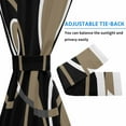 thumbnail image 4 of Black Brown Door Curtains for Door Window, French Sidelight Front Back Door Curtains With Tieback, White Circle Modern Minimalist Geometric Kitchen Rod Pocket Drapes Panel, 54"x40", 4 of 6