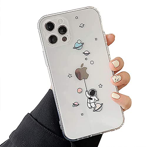 Nititop Compatible With Iphone 12 Pro Max Case Clear Cute With Astronaut Outer Space Planet Star Creative Pattern For Girls Boys Soft Tpu Shockproof Protective Slim For Iphone 12 Pro Max Balloon Walmart Com