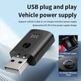 thumbnail image 5 of 2X Adaptador USB Bluetooth 5.3 Receptor de Audio Inalámbrico Transmisor Bluetooth con Micrófono Llamada Manos para Coche con Radio FM, 5 of 5