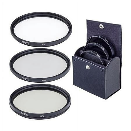 Image of 82mm Digital Essentials Filter Kit with Ultra Violet (UV) Circular Polarizer and Neutral Density 2 (ND2) Filters with Pouch