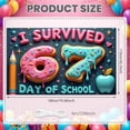 thumbnail image 2 of Sweet  67 Day of School Banner Colorful Sprinkles School Milestone Display Donut Number Design Glaze Drip  Classroom Celebration Backdrop for Elementary School Classroom Celebration Student Milestone, 2 of 8