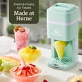 thumbnail image 6 of Elite Gourmet Snow Cone & Shaved Ice Maker, ESI2215M, Refreshing Slushies, Margaritas, Boba Drinks, Snow Cone & Holder and Ice Mold, Use Cubed & Bagged Ice, Stainless Steel Shaving Blade, Mint, 6 of 7