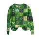 thumbnail image 2 of Xuyuer St. Patrick's Day Round Neck Sweatshirt for Women Lucky Shamrock Long Sleeve Shirt Ireland Gift Clover Print Fit Casual Pullover Fashion Loose Tops, 2 of 5