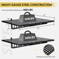 thumbnail image 3 of Bingirl 2 - Pack Garage Wall Shelf, Wall - Mounted Metal Rack with 560Lbs Capacity for Organization in Pantry, Basement, and Workshop - Space - Saving Floating Shelves, 3 of 5