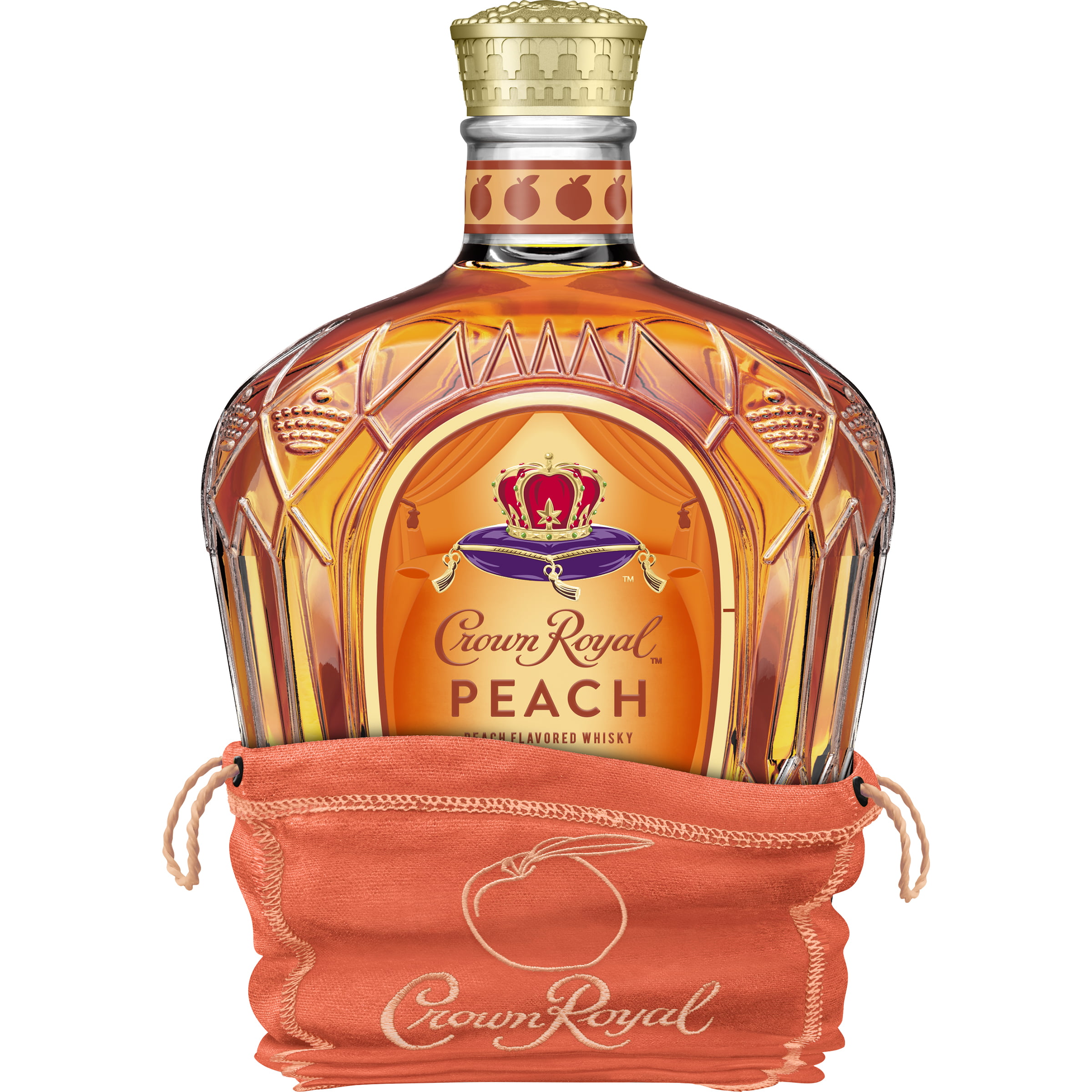 Crown Royal Peach Flavored Whisky 750 Ml 70 Proof Walmart Com.