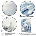 thumbnail image 3 of Designart "Aquamarine And Dark Gray Sapphire Mums I" Mums Wall Decor, 3 of 7