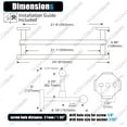 thumbnail image 2 of Bathroom Towel Bars Double Towel Rails Matte Towel Holder for Kitchen Garage Wall Mount Stainless Steel BBKL, 2 of 7