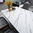 thumbnail image 2 of Durable Vinyl Marble Wallpaper, Heat Resistant Peel And Stick Refreshing White Removable Wallpaper For Home Decor, 2 Meters 40 Wide Water Resistant, 2 of 5