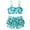 Mint Green, variant on Gerichy Toddler Girl Swimsuit,Girls Bathing Suit Toddler Girls Long Sleeve Frower Printing Beach Bathing Baby Suit Girls Swimwear Swimsuit