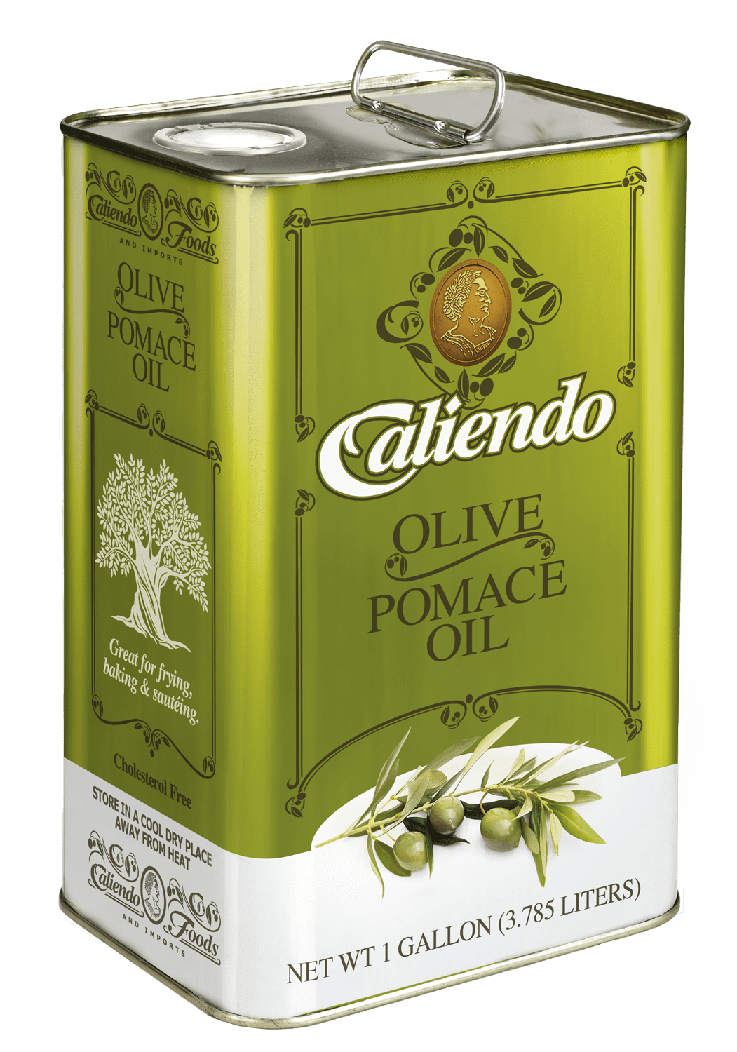 Caliendo Olive Pomace Oil 1 Gallon Tin