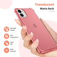 thumbnail image 2 of IBAOLEA Étui Compatible avec iPhone 11 pro max, avec Protection Antichoc aux 4 Coins Rose, 2 of 7