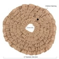 thumbnail image 3 of Saro Lifestyle Ruffled Jute Christmas Tree Skirt Red 72", 3 of 5