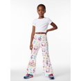 thumbnail image 4 of Girls Flared Bell Bottom Pants, Wide Leg Digital Print Trousers for Kids, Casual Spring Summer Fashion Pants, Age 4-13 Girls Clothing, 4 of 6