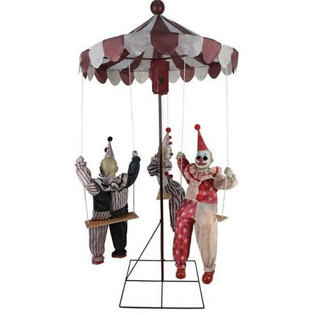 Clowns Go Round Animated Prop Halloween Decoration