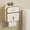 White_Base#1261, variant on Wall Mounted Toilet Paper Holder with Shelf and Covered Tissue Organizer for Bathroom Storage