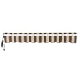 thumbnail image 4 of Awntech 10' x 8' Maui Left Motorized Patio Retractable Awning, Brown/Tan Stripe, 4 of 6
