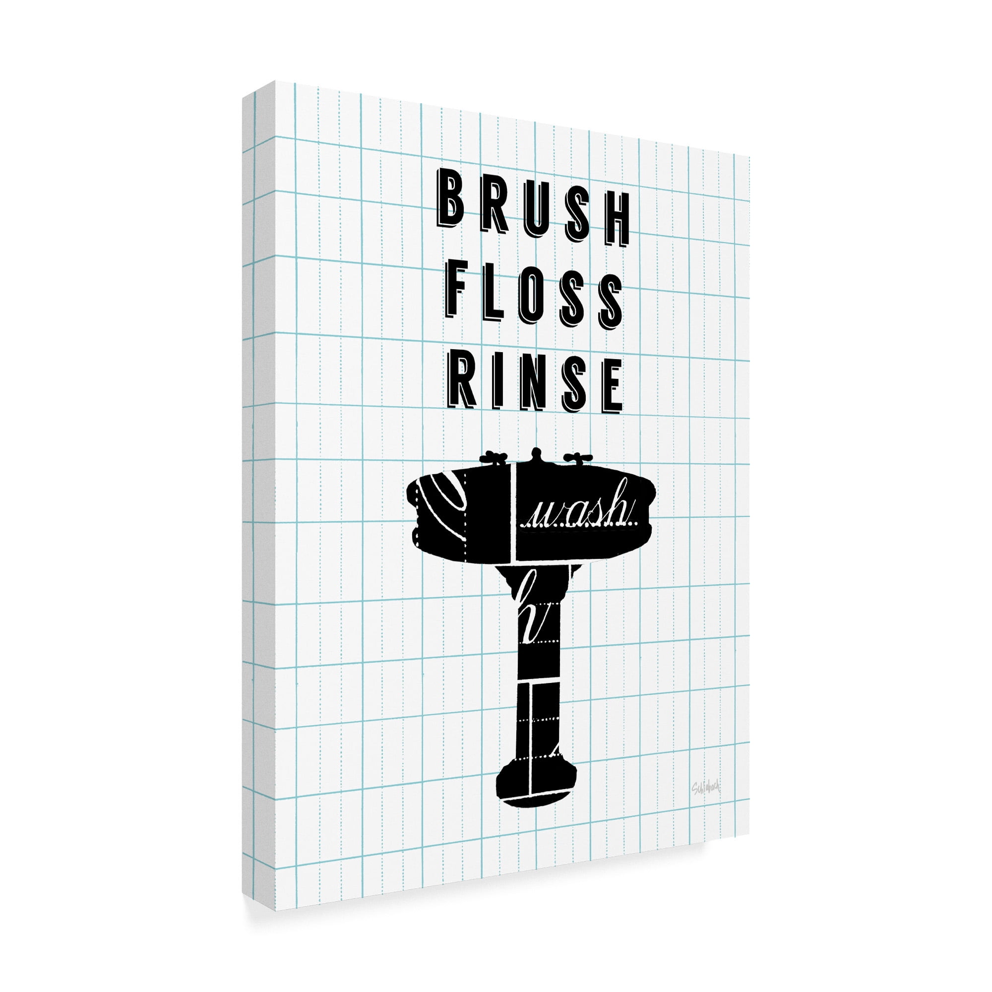 Trademark Fine Art 'Letterform Sink' Canvas Art by Sue Schlabach