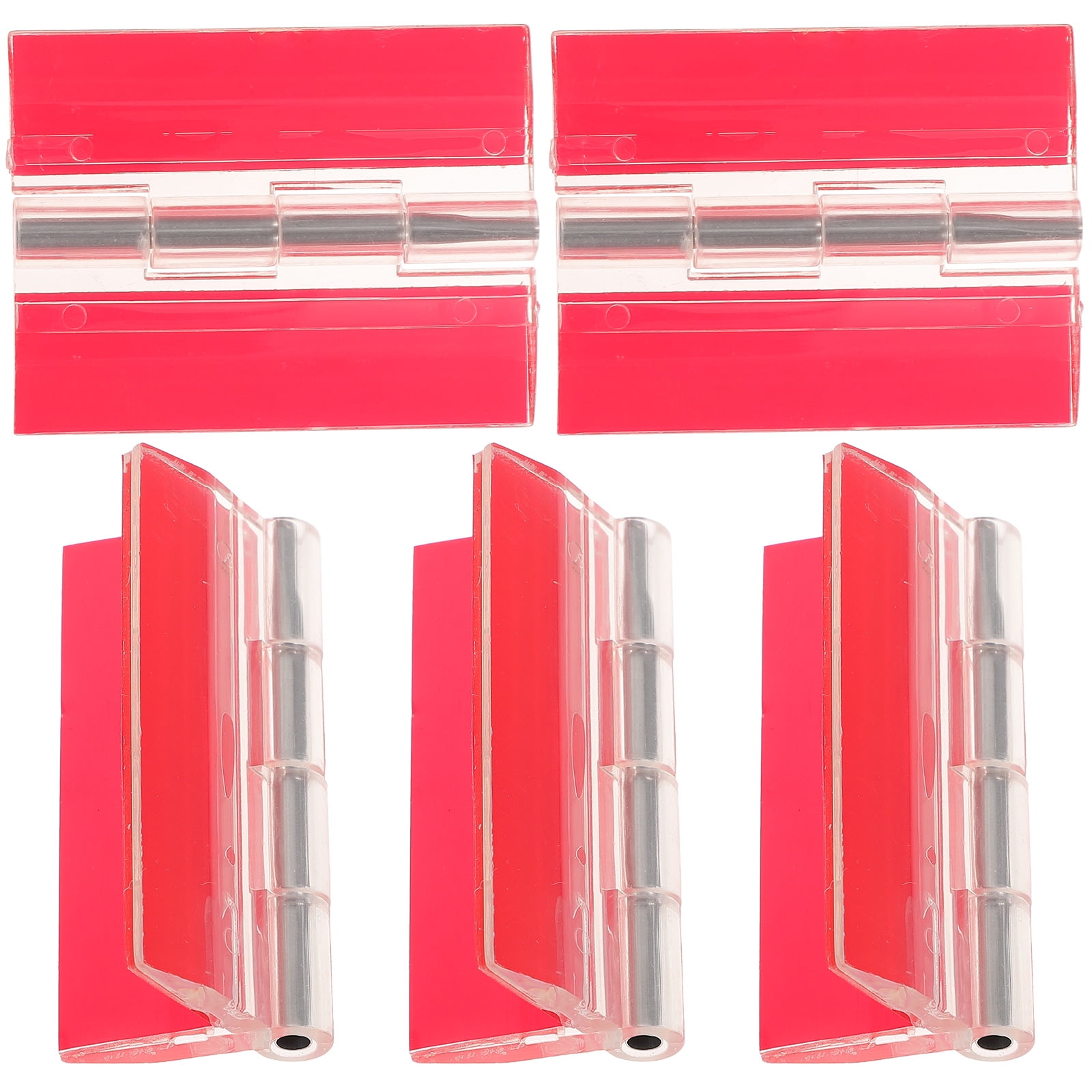 5pcs Selfadhesive Acrylic Hinges Universal Piano Hinges Transparent