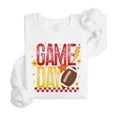 thumbnail image 4 of Trendy Game Day Sweatshirt for Women, Teens, and Kids Red & Yellow Girly Football Sweater White Sweatshirt Adult Medium, 4 of 4