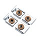 thumbnail image 2 of Frameless Mirror Fixing Clip Picture Fixing Clip Square Mirror Mounting Clips with Hollow Wall Anchors & Screws Tools, 2 of 4
