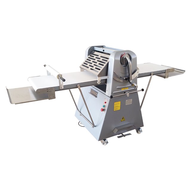 INTBUYING Vertical Commercial Danish Pastry Machine Dough Sheeter Machine Pastry Dough Press Machine Bakery Equipment with Foot Pedal Control 110V