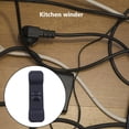 thumbnail image 1 of Accesorio de almacenamiento de cocina, soporte para cables, organizador de envoltorios para cables (negro) Wdftyju Libre de BPA, 1 of 5