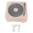 thumbnail image 2 of Altavoz Estilo Tocadiscos de Vinilo Vintage, Altavoz Estéreo Inalámbrico Portátil Con Visualización de la Hora, Soporte /Tarjeta Tf /Aux, 2 of 7