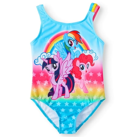 - Rainbow Ponies One-Piece Swimsuit (Little Girls)